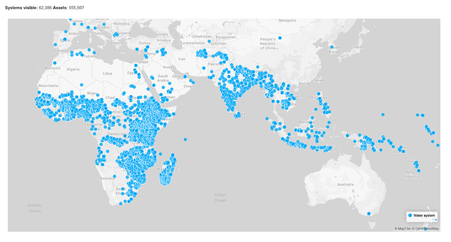 Water systems mapped in mWater