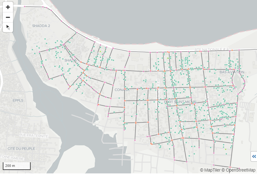 A water system and its assets mapped in mWater